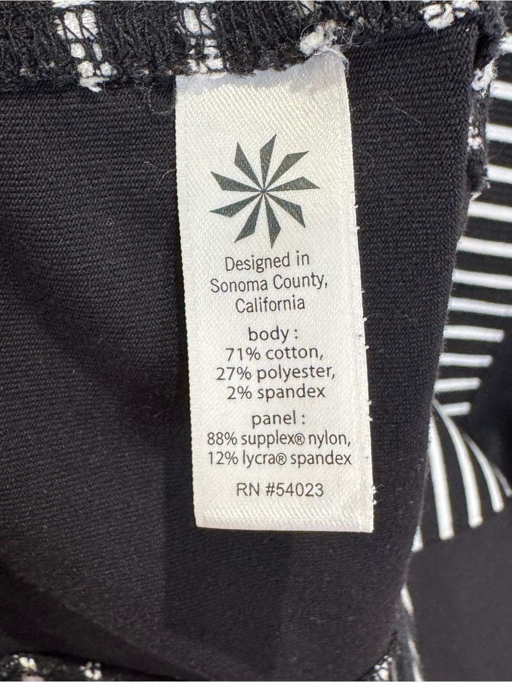 Athleta Women's Small Black White Striped Mala Tank Dress - Picture 5 of 7
